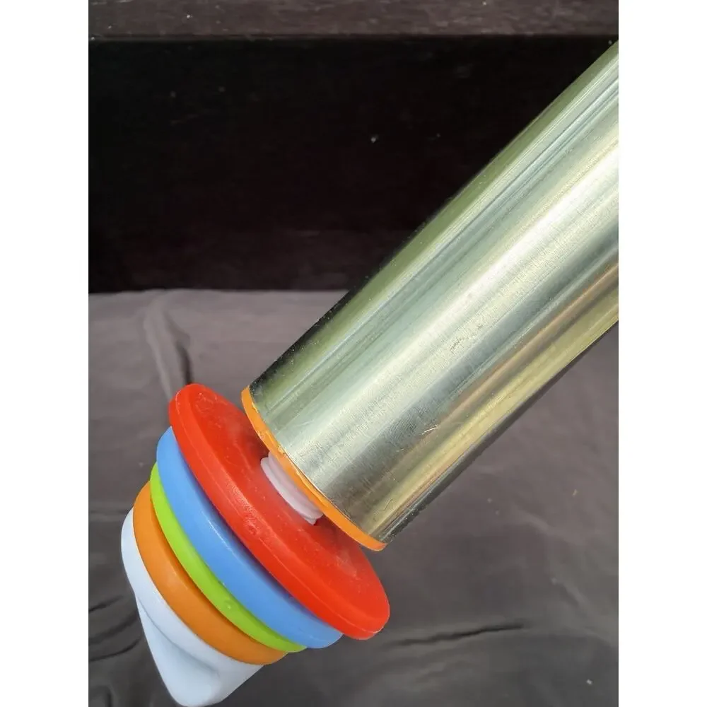 Quellance Rolling Pin 4 X Adjustable Thickness Stainless Steel Dishwasher Safe